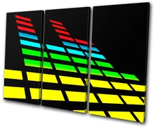 DJ Club Graphic Equalizer TREBLE CANVAS WALL ART Picture Print VA