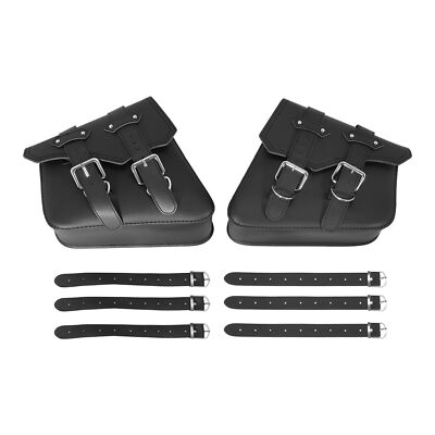 Pair Motorcycle Side Saddle Tool Bags Fit For Harley Sportster XL883 XL1200