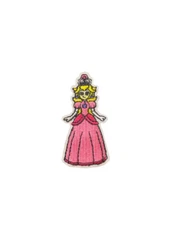 Nintendo Princess Peach Super Mario Bros Patch, Iron On/Sew On