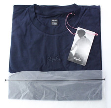 NWT - RAPHA Women's LOGO Cycling Sports Casual Cotton Dk Navy T-Shirt Tee - XS