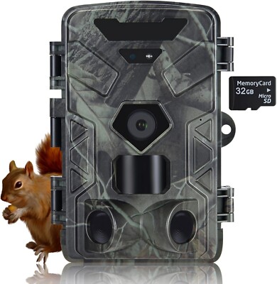 Fototrappola SUNTEKCAM 50MP 4K - Visione Notturna IR, Impermeabile IP65, Con Scheda SD 32GB, Per Caccia E Sorveglianza