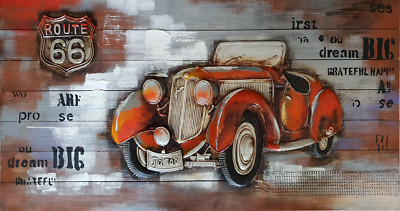Super 64x120cm Modern Design Bild Gemälde Wandbild in 3D-Optik Unikat