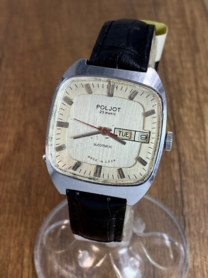 Poljot Automatic 23j vintage Soviet Era mens wristwatch USSR