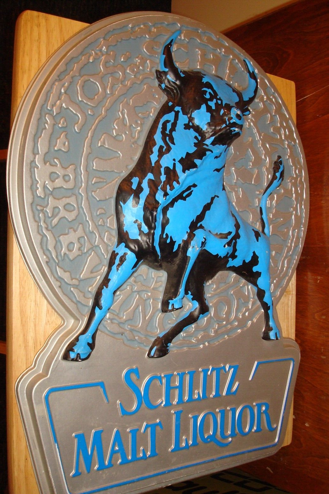 VINTAGE 1980 SCHLITZ MALT LIQUOR BEER SIGN eBay
