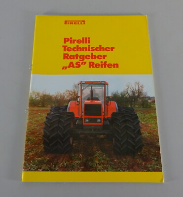 Brochure Pirelli Technical Guide ''AS'' Tires Stand 08/1986