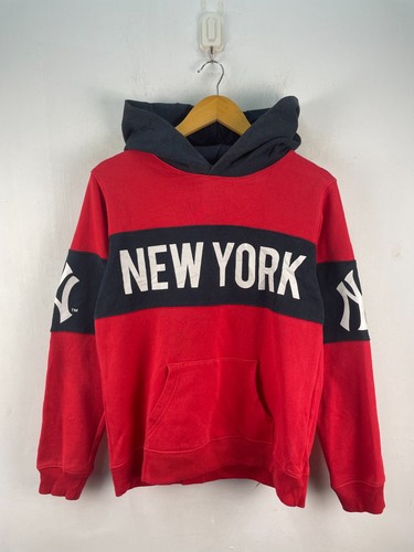 New York Yankees Pullover Sweatshirt Hoodie Vintage Majestic Mens M MLB Baseball