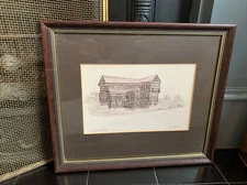 Moreton Old Hall" Etching Print By D J Watson - Framed And Glazed
