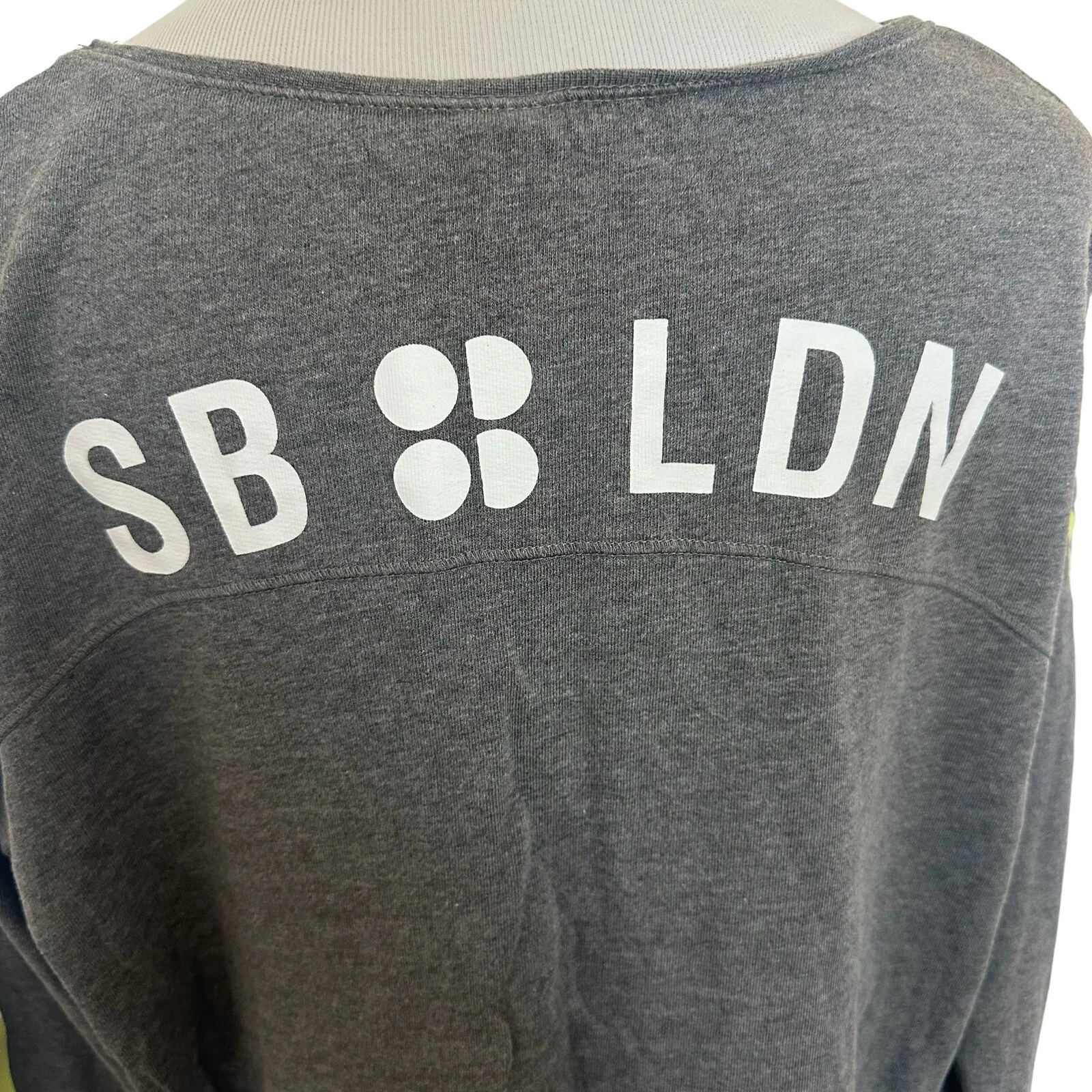 sweaty-betty activewear stripe pullover sweatshirt
