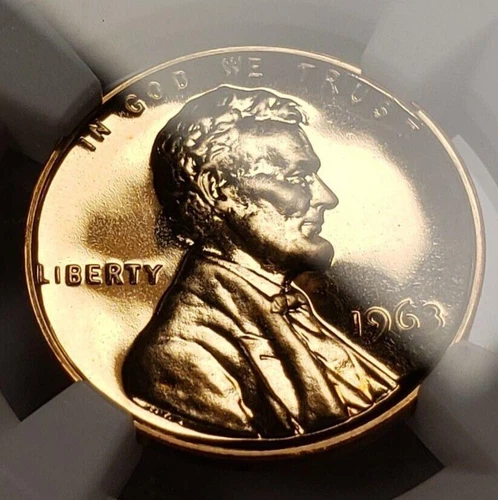 1963 1c Lincoln Memorial Cent Proof - NGC PF 68 RD - SKU-X3927