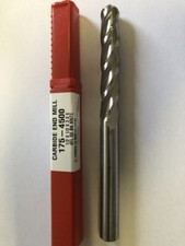 1/2" 4 FLUTE EXTRA LONG LENGTH CARBIDE BALL END MILL 1/2" x 1/2" x 3" x 6"