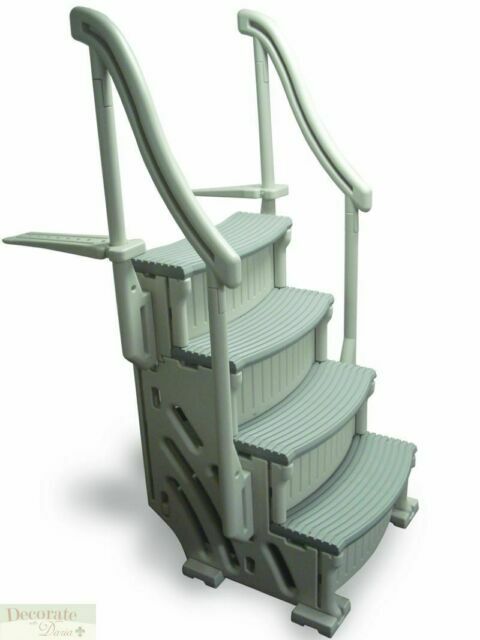 Pool Deck Entry Curve Steps Above Ground Confer Cake Design For Pool Deck Entry Curve Steps Above, Best Above Ground Pool Steps For Decks