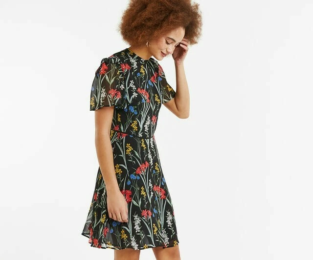 Oasis bloom top chiffon dress