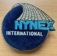 Rare NYNEX International Telephone Silver & Gold Bullion OOAK Embroidered Patch