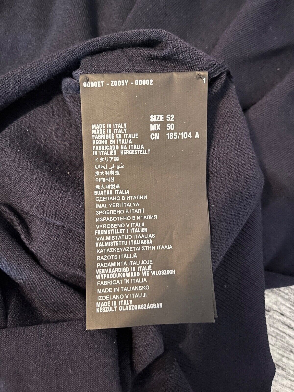 Authentic Mens Prada 100% Wool Navy Turtleneck Sz… - image 2
