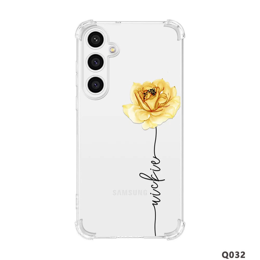 Phone Case For Samsung Galaxy S25 Ultra S24 A15 A16 A35 Personalised Clear Cover