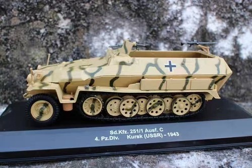 1:43 WWII German sd.kfz.251 Half-Track Armored Vehicle Alloy Model - Picture 2 of 4