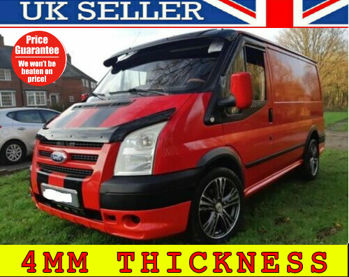 Deflettore Per Cofano Ford Transit MK7 2006-2013 | Protezione Da Pietre E Detriti | In ABS Nero