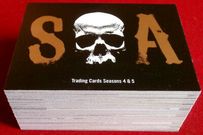 Sons of Anarchy - Seasons 4 & 5 - COMPLETE BASE SET (72 cards) - Cryptozoic 2015