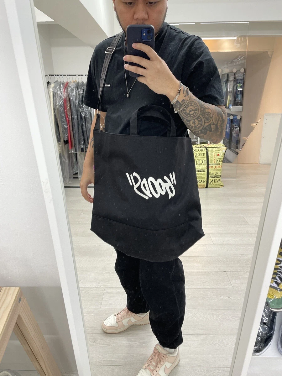 OFF White Black Tote Bag "Goods", Size Big, 100% Authentic  Quote