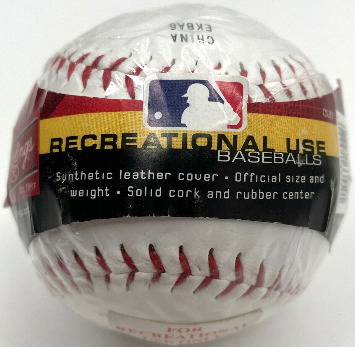 Recreational Use Rawlings Baseball - Official League OLB3