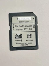 2014 2015 Forester Genuine Navigation GPS Map Data Sd Card. Part # 86283SG600.