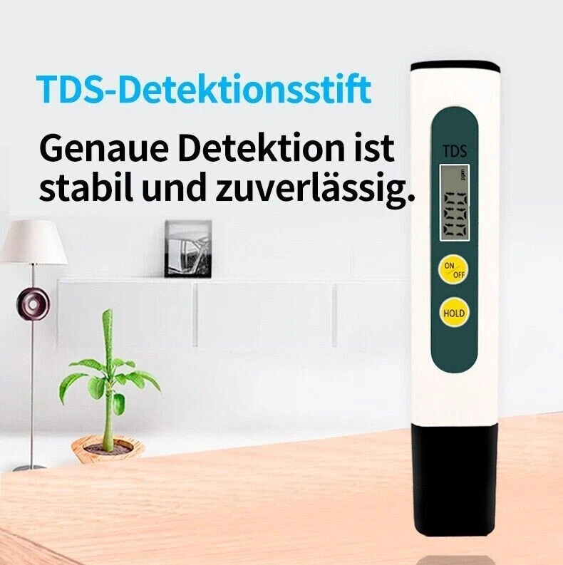 PH und TDS Messgerät Set Pack Wasserqualität Digital Tester Leitwertmessgerät - Bild 2 von 4