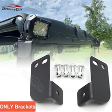 UTV LED Light Bar Flag Whip Rear Mount Brackets Fit Polaris Ranger 2013-2025