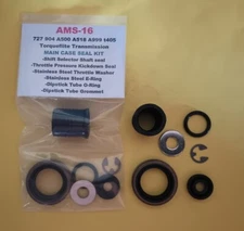 727 904 TorqufliteShift Shaft, Throttle Seal, Stainless Washer & E-Ring, Grommet