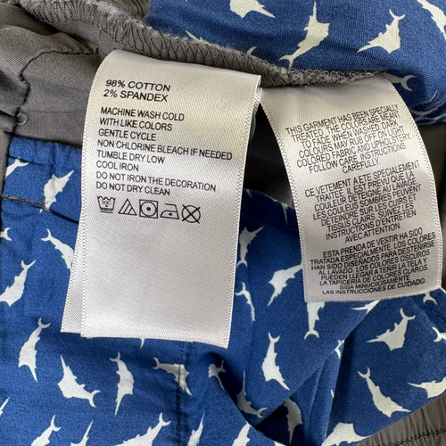 NWT Tommy Bahama Men's Oceanside Poplin Pull-On 8" Cotton Stretch Gray Shorts XL - Imagen 10 de 15