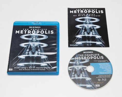 The Complete Metropolis 1927 Blu-Ray (2010 Restoration) Fritz Lang Kino BluRay