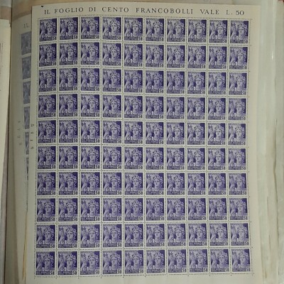 Briefmarkenbogen Zerstörte Denkmäler Sozialrepublik 50 Cent 
