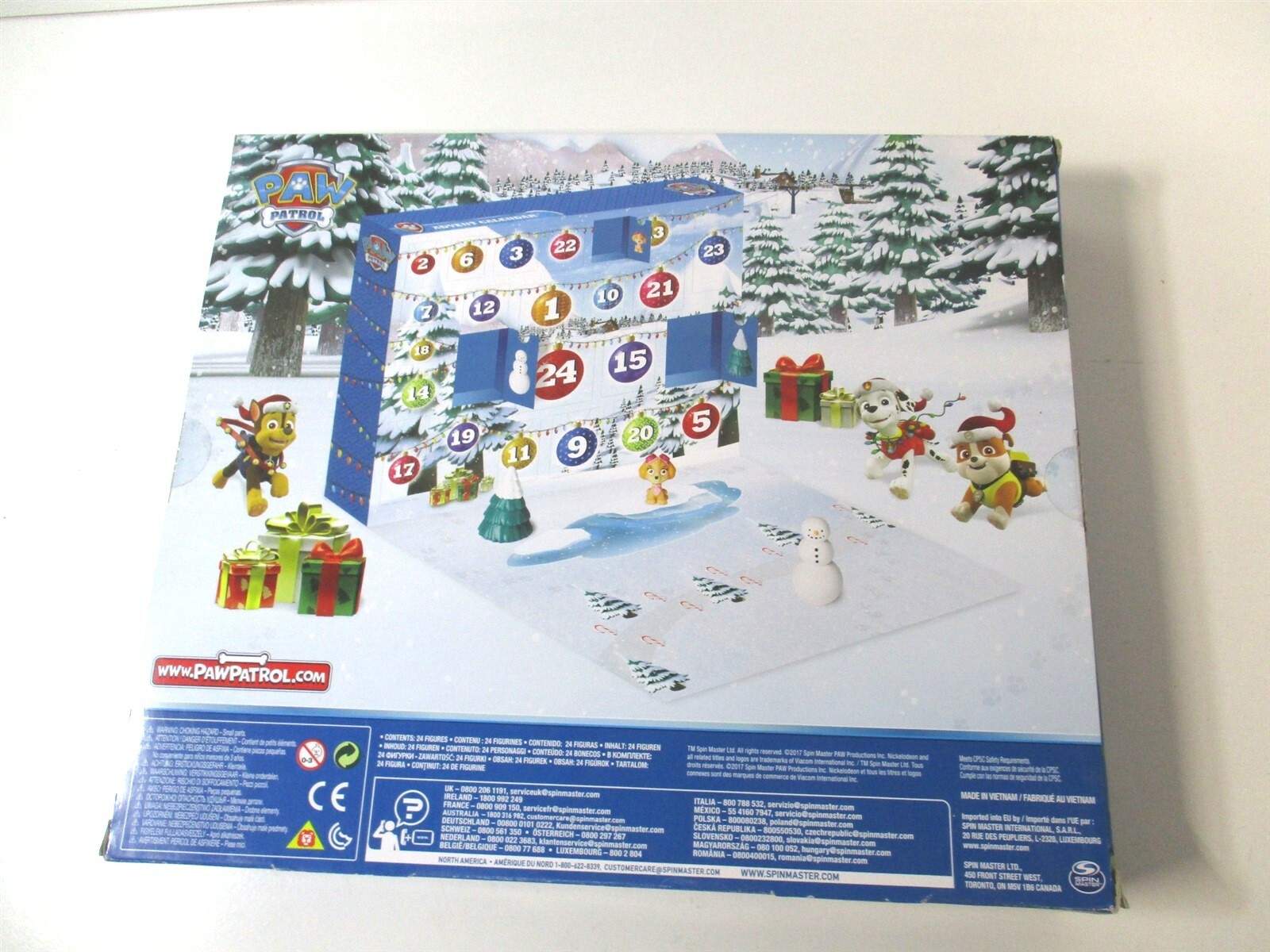 paw patrol advent calendar 2017