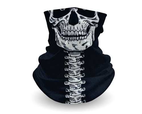 Skull Bandana Face Mask Tube Neck Gaiter Scarf Skeleton Motorcycle Headband Ski - Picture 28 of 29
