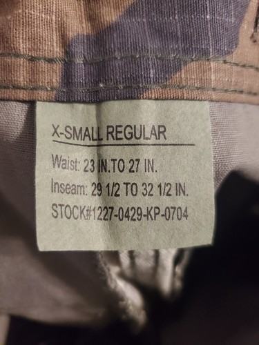 Rothco 5947 Woodland Camo Rip-Stop BDU Pants Size XS Waist 23in-27in New Tags - Picture 14 of 15