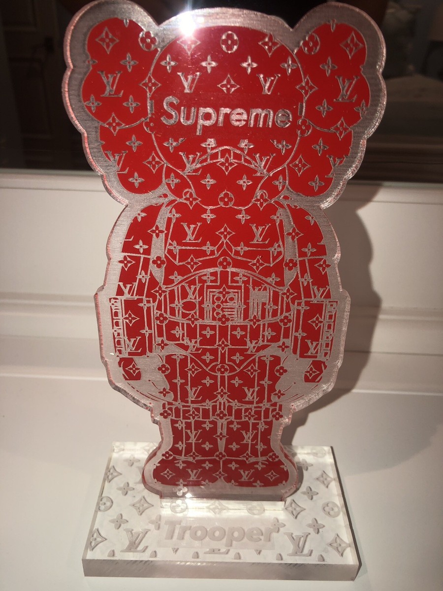 Sold at Auction: KAWS, KAWS x Supreme x Louis Vuitton 'Trooper' Acrylic Art  Figure