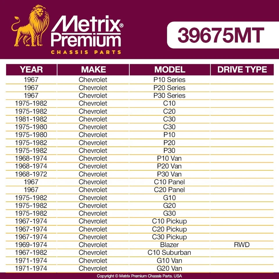 Front Idler Arm for Chevy C10 Pickup Suburban C20 GMC C15 Jimmy K6096T - Image 2 of 4