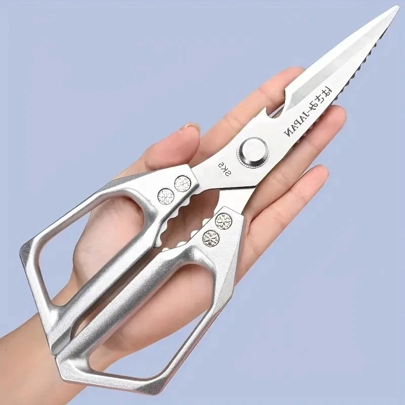 1pc Heavy-Duty Kitchen Scissors Stainless Steel Multi-Purpose Shears for Meat
Opens in a new window