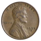 1936-D Lincoln Wheat Cent Penny F/VF Or Better - Complete Your Album!!