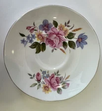 Sadler Wellington Fine Bone China Saucer Plate Floral Design Made in England