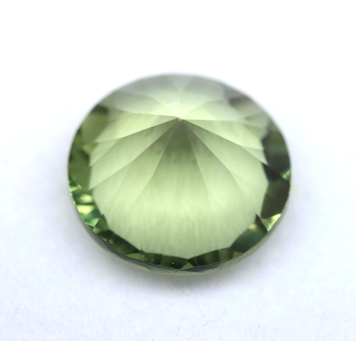 5.50Ct Certified Untreated Natural Green Amethyst Round Loose Gemstone 11x7mm - Picture 3 of 9