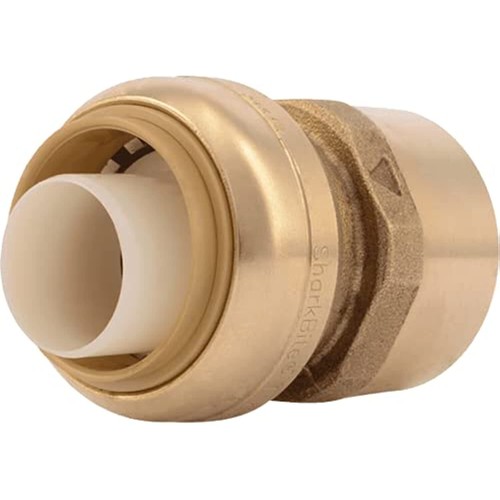 SharkBite 1 x 1 Inch FNPT Adapter, Push To Connect Brass Plumbing Fitting, PEX