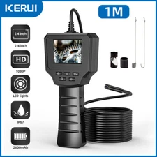 HD 1080P LED Handheld Industrial Endoscope Borescope 8mm Inspection Snake Camera