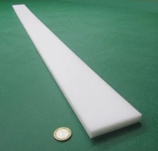 HDPE White Bar 1/2" Thick x 3.0" Wide x 48" Long