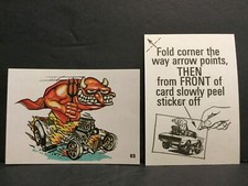 1973 Donruss Fabulous Odd Rods Sticker 63