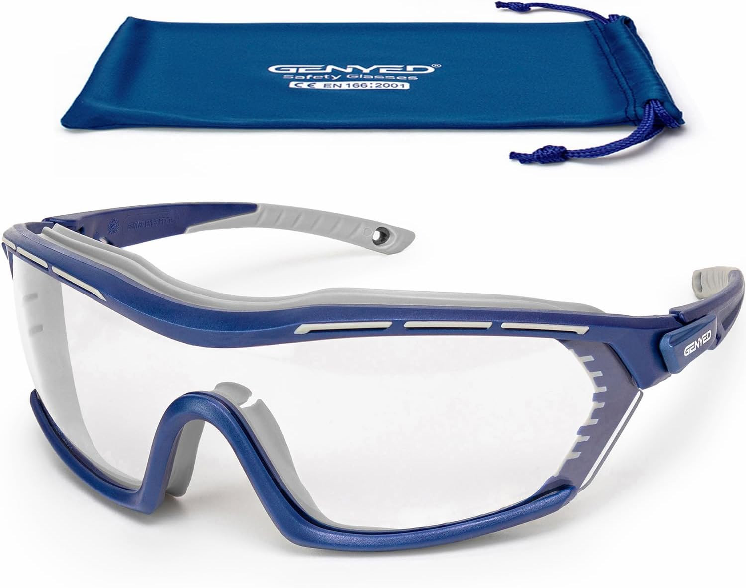 Lunettes de protection travail incolores à lentille anti-buée pour chantier