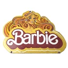 Vintage Barbie Mattel Toys Sign - Porcelain Advertisement Store Gas Pump Sign