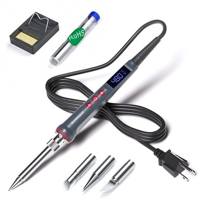 Solder Iron, 200W 110V Soldering Iron Digital Kit for Black