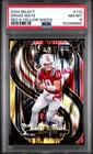 2024 PANINI SELECT RED & YELLOW SHOCK #113 DRAKE MAYE ROOKIE RC PSA 8