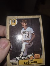 Topps 1987 Jim Leyland Pittsburgh Pirates Baseball Card #93 MLB 1987 Topps