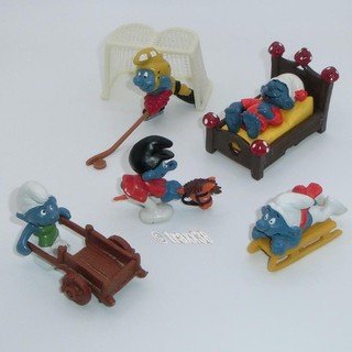 •••traxx38••• : Viele alte Superschlümpfe 5 Stück ••• Schleich Peyo Bully •••